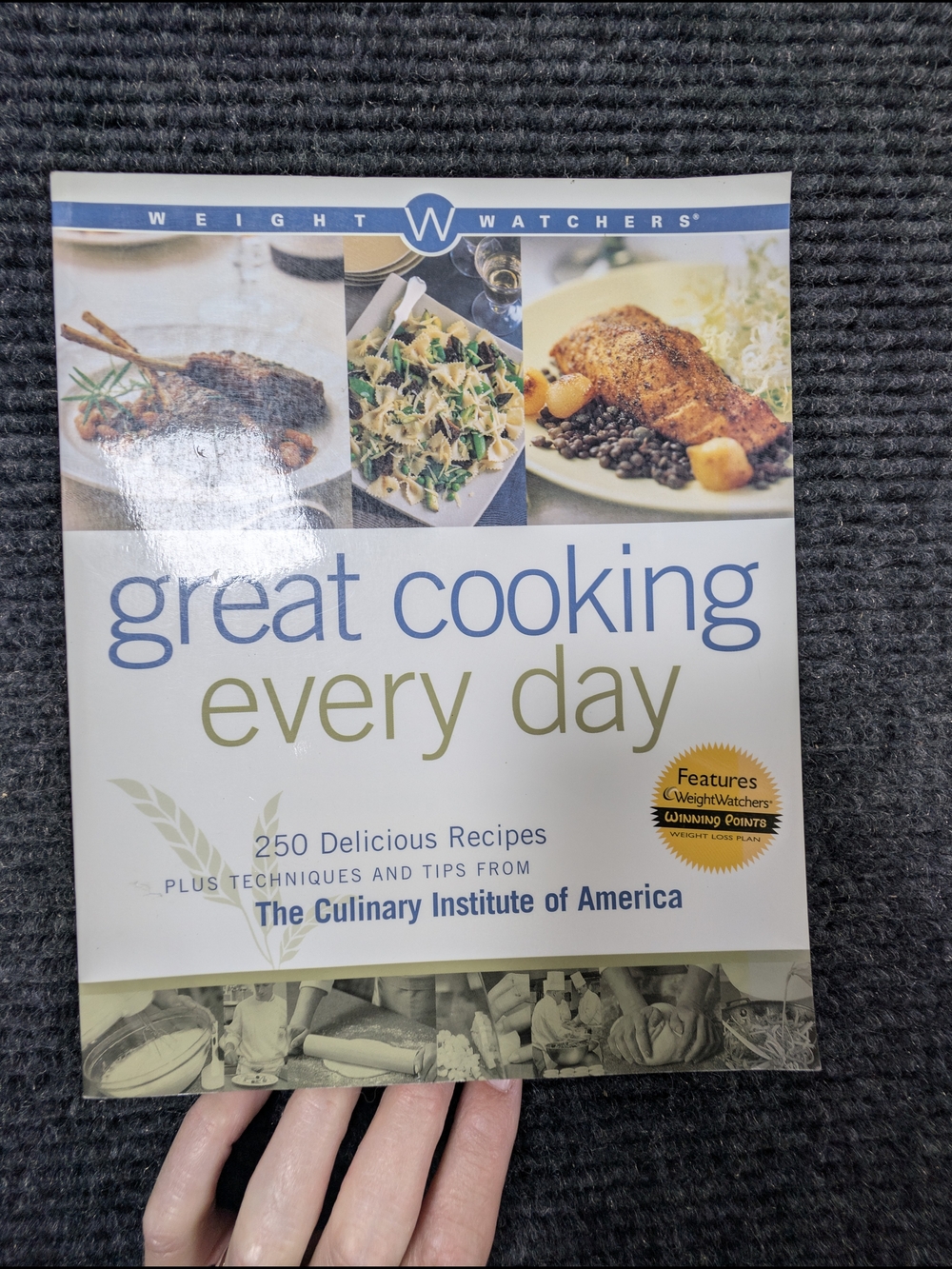 Weight Watchers Great Cooking Every Day Cookbook - White, Blue, Green Cover